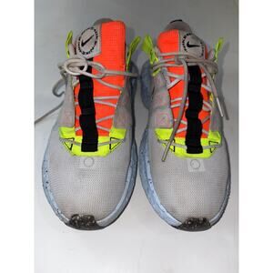 Nike crater impact 8.5 running gray volt orange